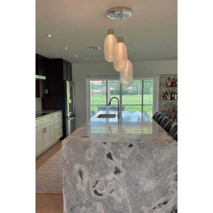 Sonneman Friso LED Chandelier - Polished Nickel, 3-Light