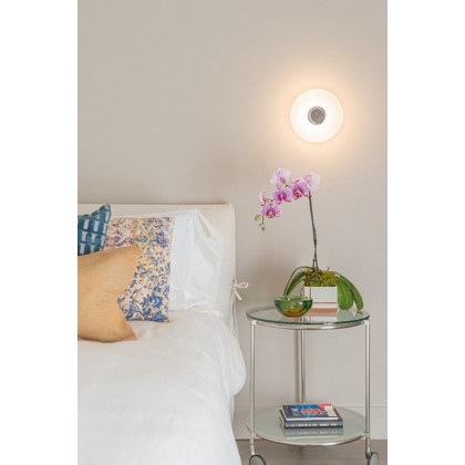 Sonneman Meclisse LED Sconce - Polished Chrome, Etched Glass