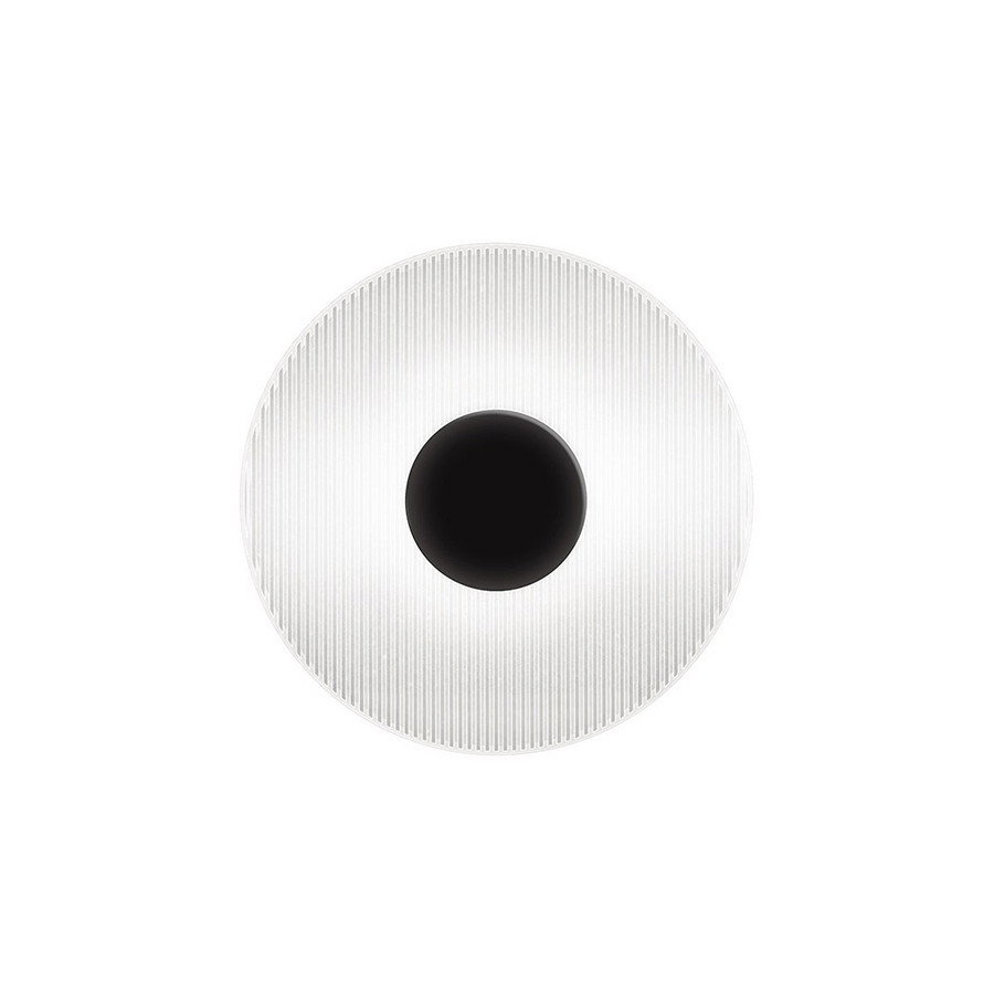 Sonneman Meclisse LED Sconce - Satin Black, Etched Glass
