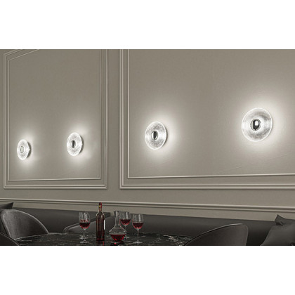 Sonneman Meclisse LED Sconce - Satin Black, Etched Glass