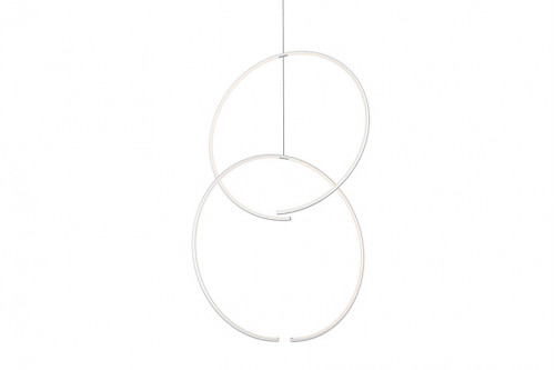 Sonneman™ Torc LED Chandelier - Satin White, Double Pendant