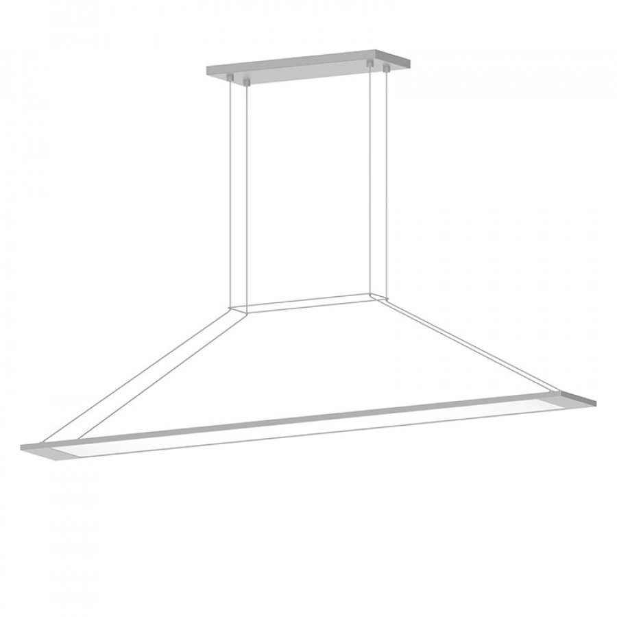 Sonneman Perfile LED Pendant - Bright Satin Aluminum