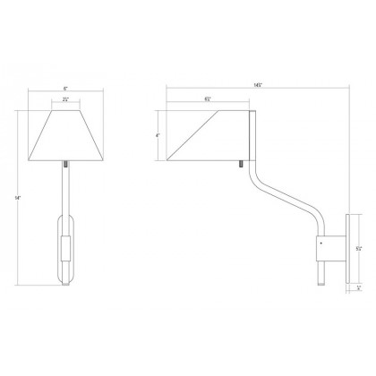 Sonneman Pitch Wall Lamp - Satin White, Standard