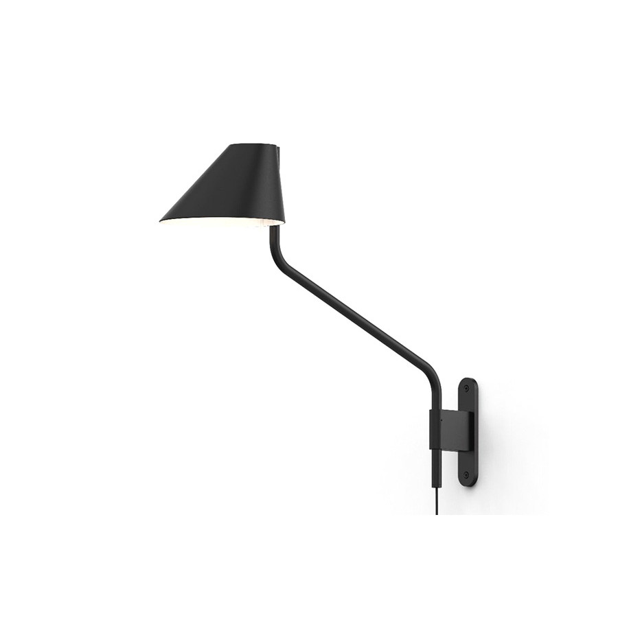 Sonneman Pitch Wall Lamp - Satin Black, Standard