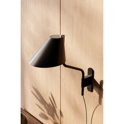Sonneman Pitch Wall Lamp - Satin Black, Standard