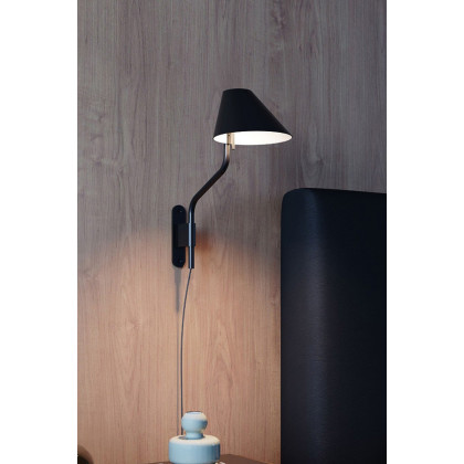 Sonneman Pitch Wall Lamp - Satin Black, Standard