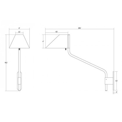 Sonneman Pitch Wall Lamp - Satin White, Long