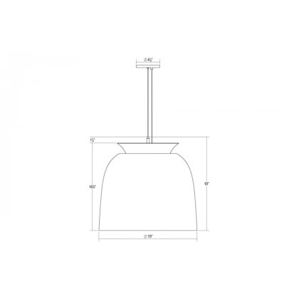 Sonneman Belle Flare Pendant - Satin White, Medium