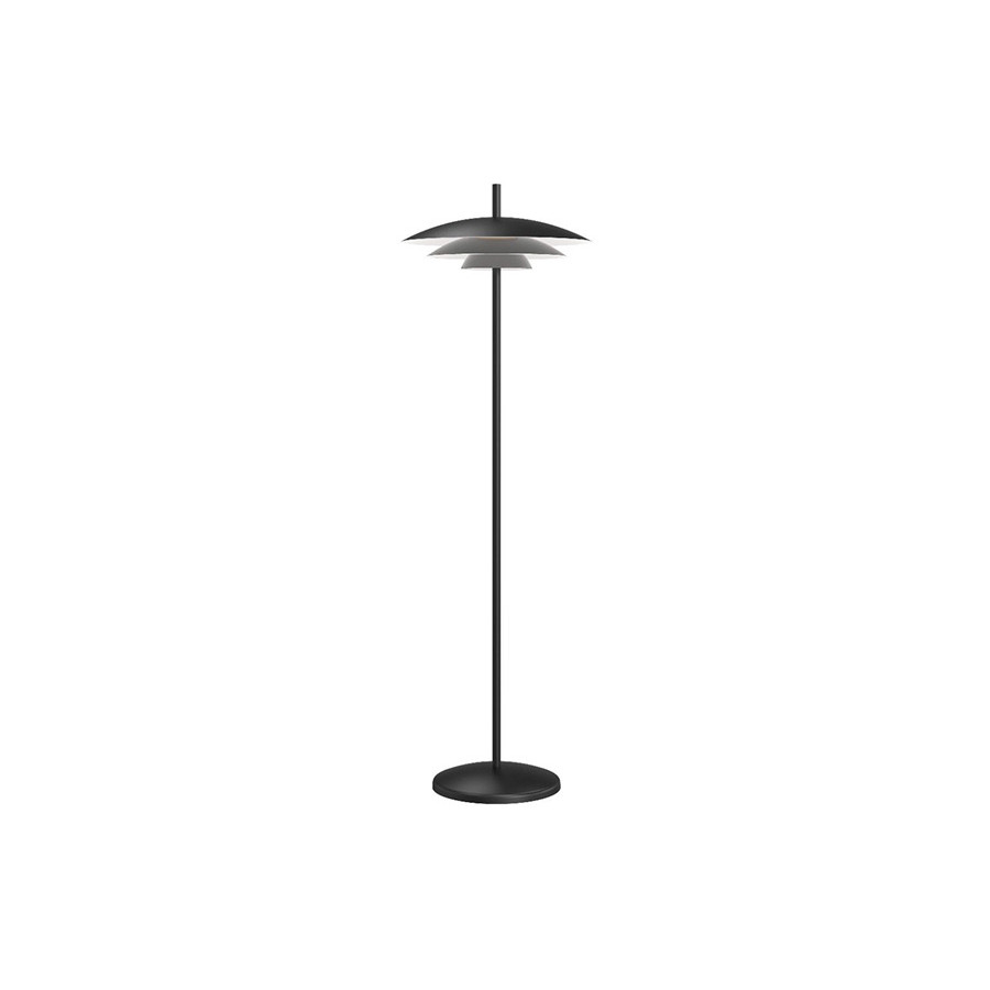 Sonneman Shells Floor Lamp - Satin Black, Small