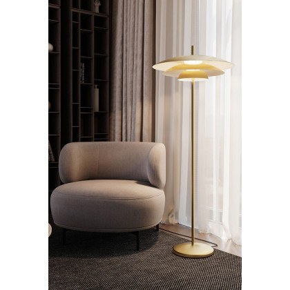 Sonneman Shells Floor Lamp - Brass Finish, Large