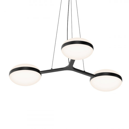 Sonneman Pillows Chandelier - Triple Chandelier, Satin Black