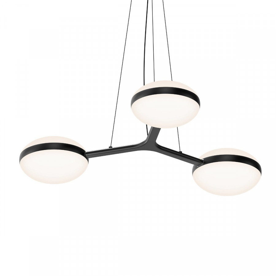 Sonneman Pillows Chandelier - Triple Chandelier, Satin Black