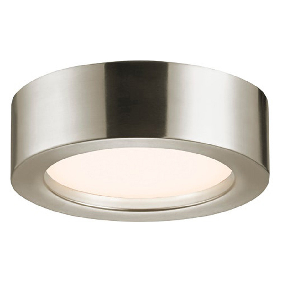 Sonneman Puck Slim LED Surface Mount - Satin Nickel, 8"