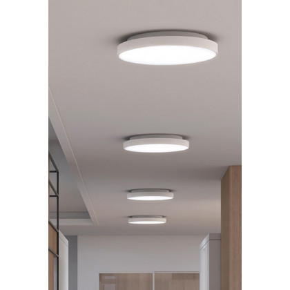 Sonneman Pi LED Surface Mount - Bright Satin Aluminum, 30", 3500K