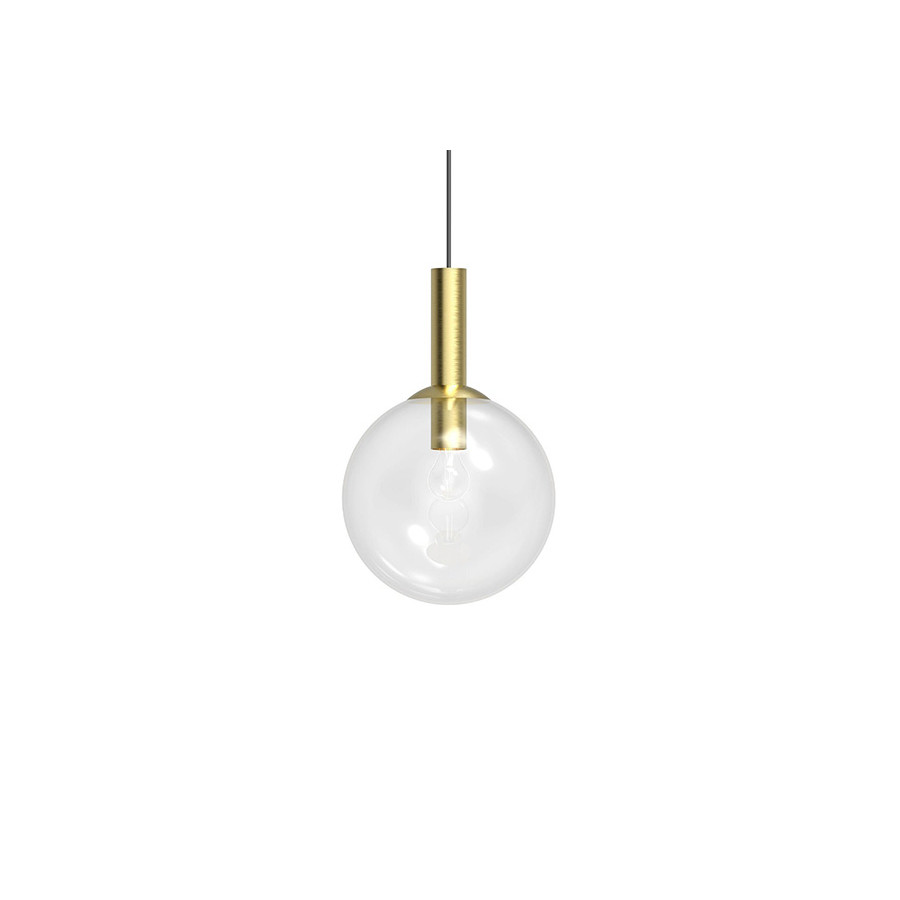 Sonneman Bubbles Single Pendant - Satin Brass, 12" 1-Light