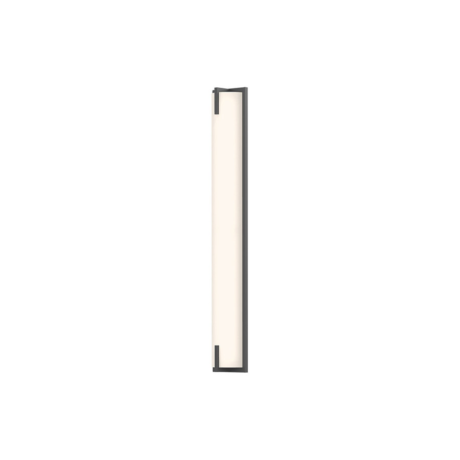 Sonneman New Edge Bath Bar - Satin Black, 32"
