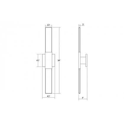 Sonneman - Radiant Lines LED Double Sconce