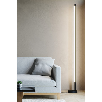 Sonneman Keel LED Floor Lamp - Satin Black