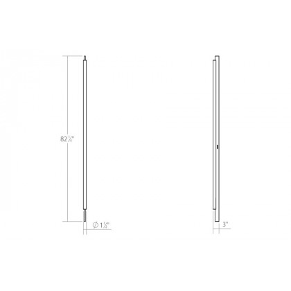 Sonneman Keel LED Wall Lamp - Satin White