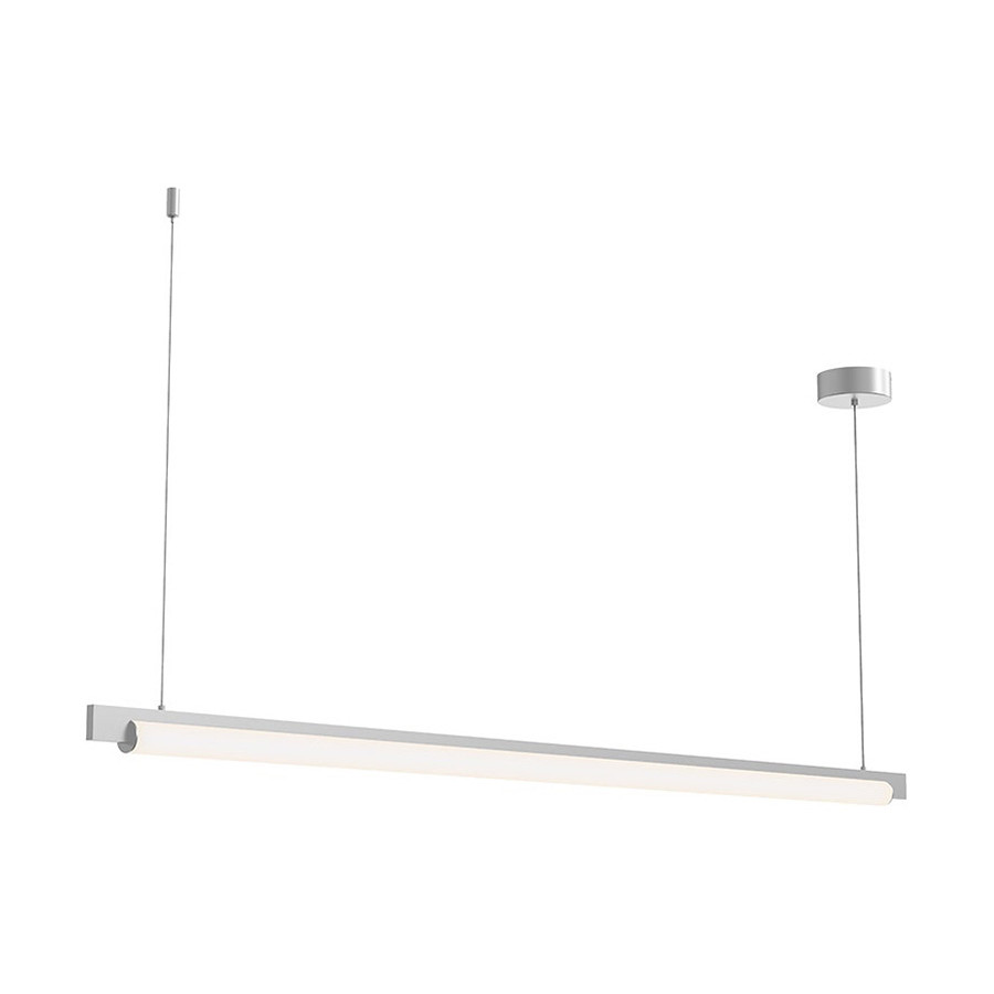 Sonneman Keel LED Pendant - Bright Satin Aluminum, 60", 3000K