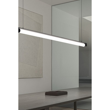 Sonneman Keel LED Pendant - Bright Satin Aluminum, 60", 3000K