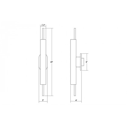 Sonneman Piccolo Encore LED Sconce - Polished Chrome