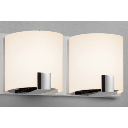 Sonneman C-Shell LED Bath Bar - Polished Chrome, 2-Light