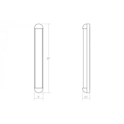 Sonneman Radio LED Bath Bar - Polished Chrome, 24"
