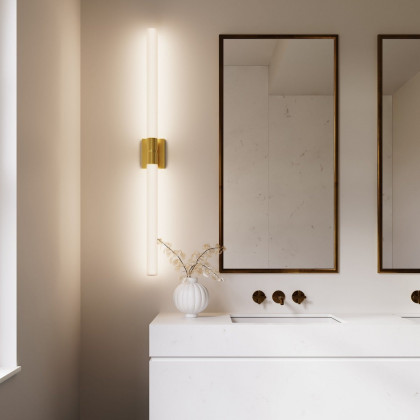 Sonneman Scepter Bath Bar - 48", Satin Brass
