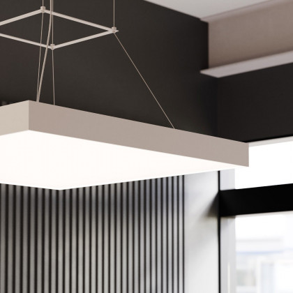 Sonneman Pi LED Pendant - Square Ring, 30", 3500K