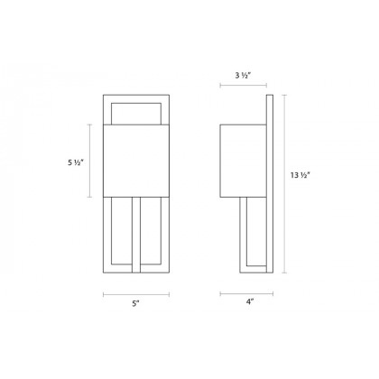 Sonneman - Linea Tall Sconce