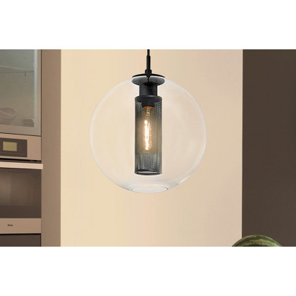 Sonneman Tribeca Single Pendant - Textured Black, 12"