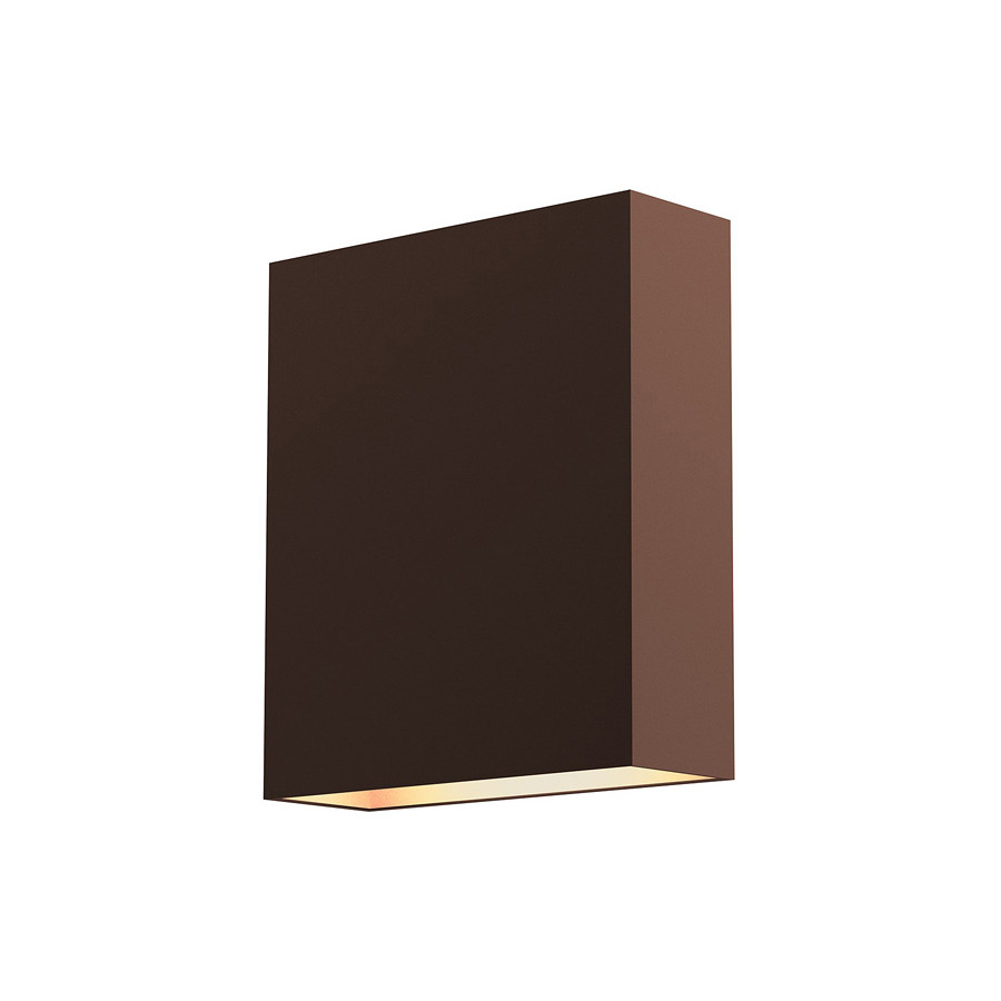 Sonneman Flat Box LED Sconce - Textured Bronze