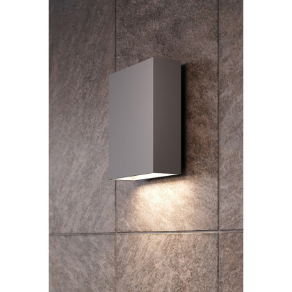 Sonneman Flat Box LED Sconce - Textured Gray