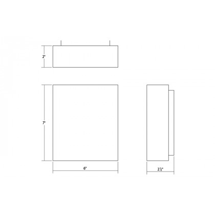 Sonneman - Flat Box LED Sconce