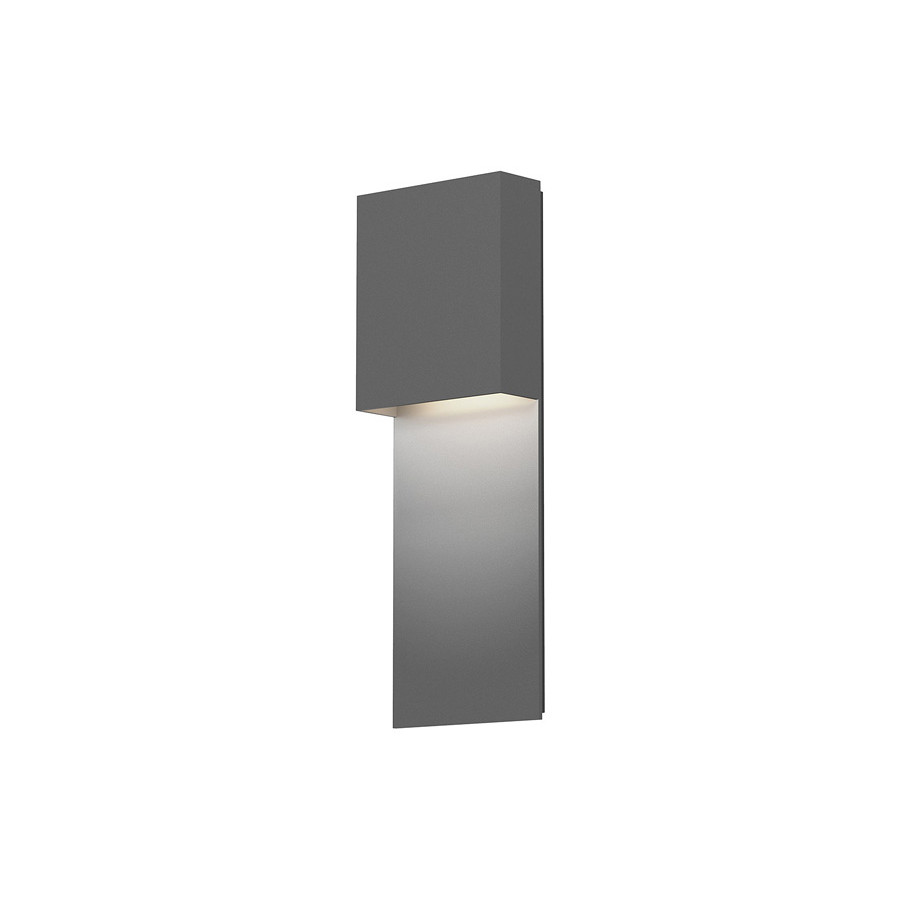 Sonneman Flat Box LED Panel Sconce - Textured Gray