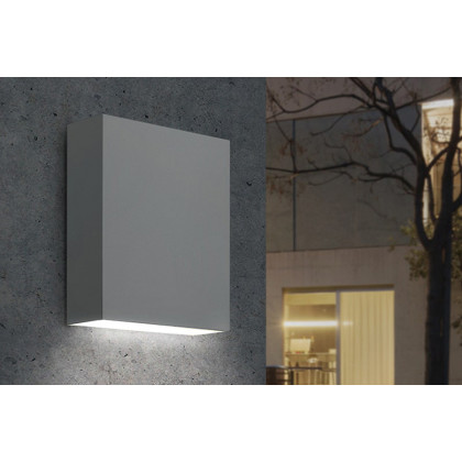 Sonneman Flat Box Up/Down LED Panel Sconce - Textured Gray