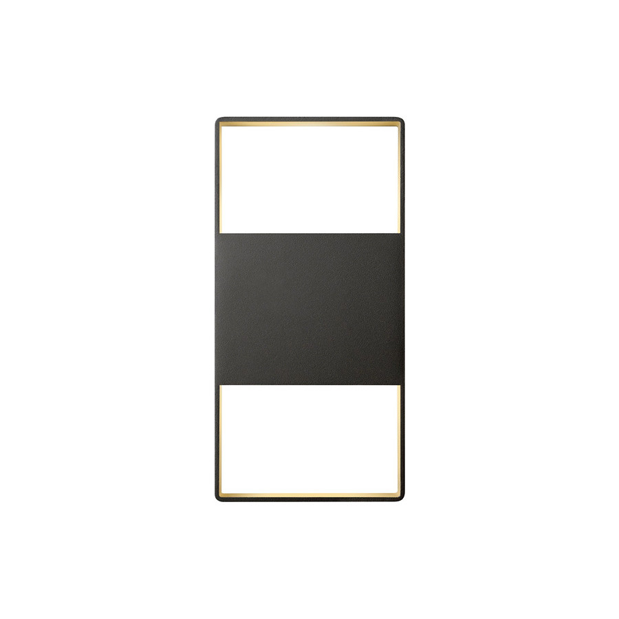 Sonneman Light Frames Up/Down LED Sconce - Textured Bronze, 14"