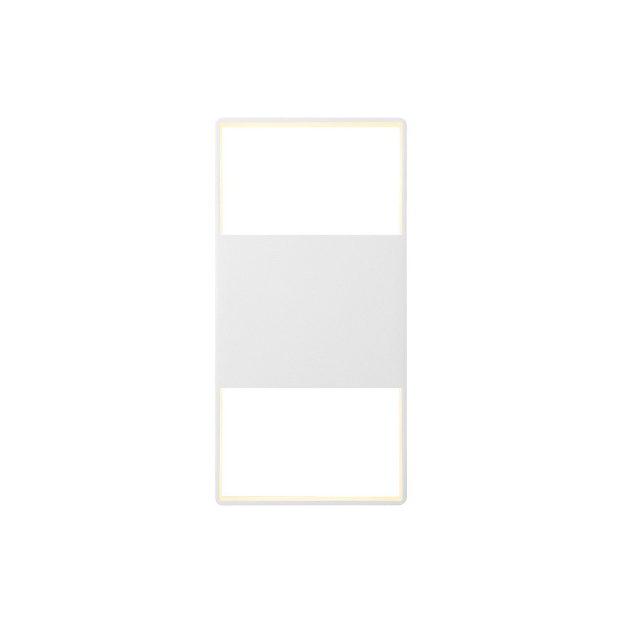 Sonneman Light Frames Up/Down LED Sconce - Textured White, 14"