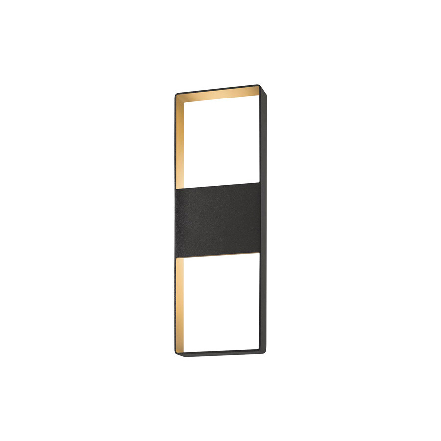 Sonneman Light Frames Up/Down LED Sconce - Textured Bronze, 21"