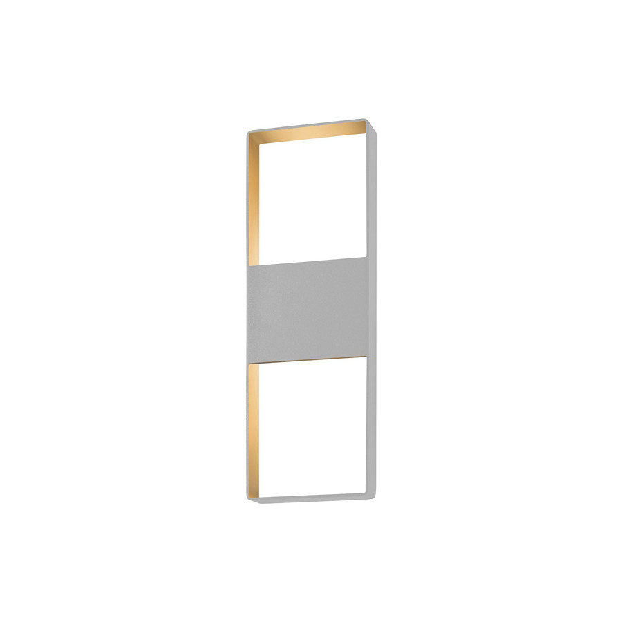 Sonneman Light Frames Up/Down LED Sconce - Textured Gray, 21"