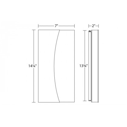 Sonneman Nami LED Sconce - Textured White