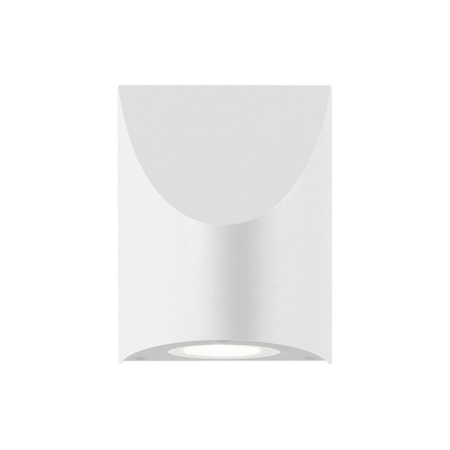 Sonneman Shear Sconce - Textured White, Small