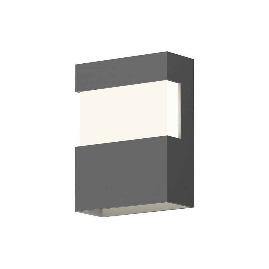 Sonneman Band LED Sconce - Textured Gray, 8"