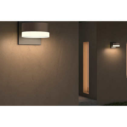 Sonneman REALS Downlight LED Sconce - Textured Gray, Dome Cap and Dome LEns