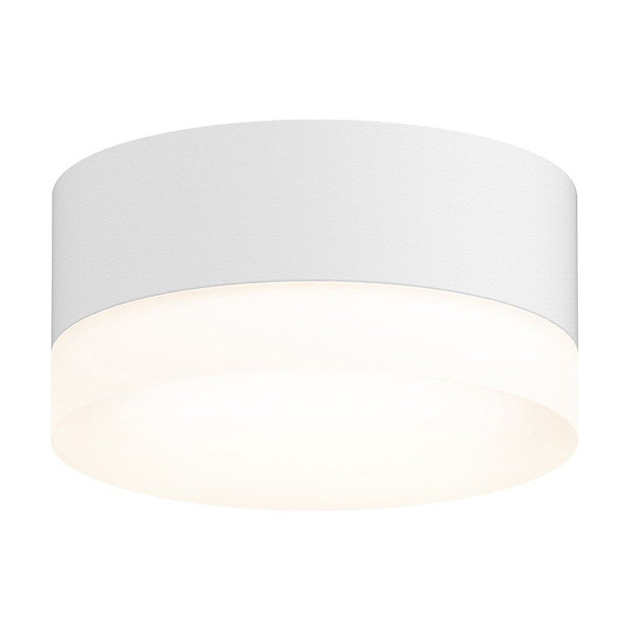Sonneman REALS LED Ceiling/Wall Mount - Textured White, White Cylinder Lens