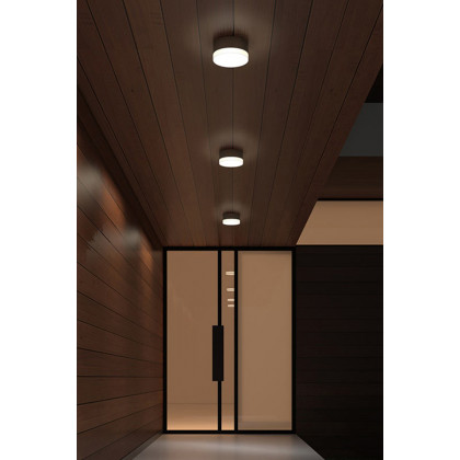 Sonneman REALS LED Ceiling/Wall Mount - Textured White, White Cylinder Lens