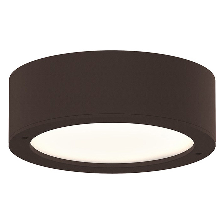 Sonneman REALS LED Ceiling/Wall Mount - Textured Bronze, Plate Lens
