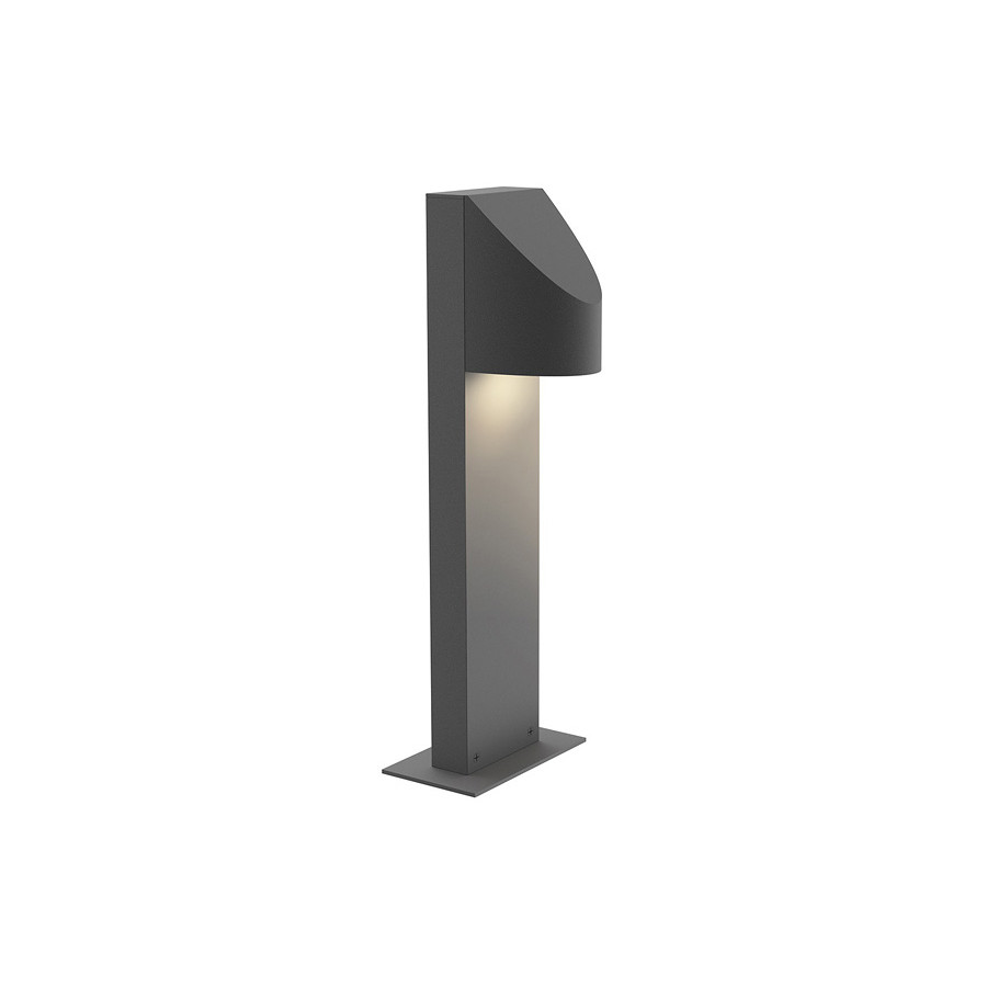 Sonneman Shear LED Bollard - Textured Gray, 16"