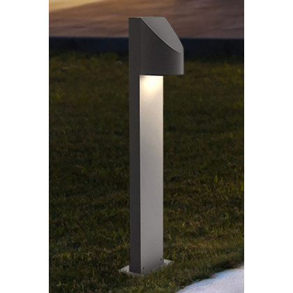 Sonneman Shear LED Bollard - Textured Gray, 22"